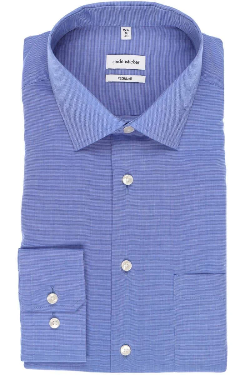Seidensticker Regular Fit Hemd Blau, Einfarbig 3 Seidensticker Regular Fit Hemd Blau, Einfarbig