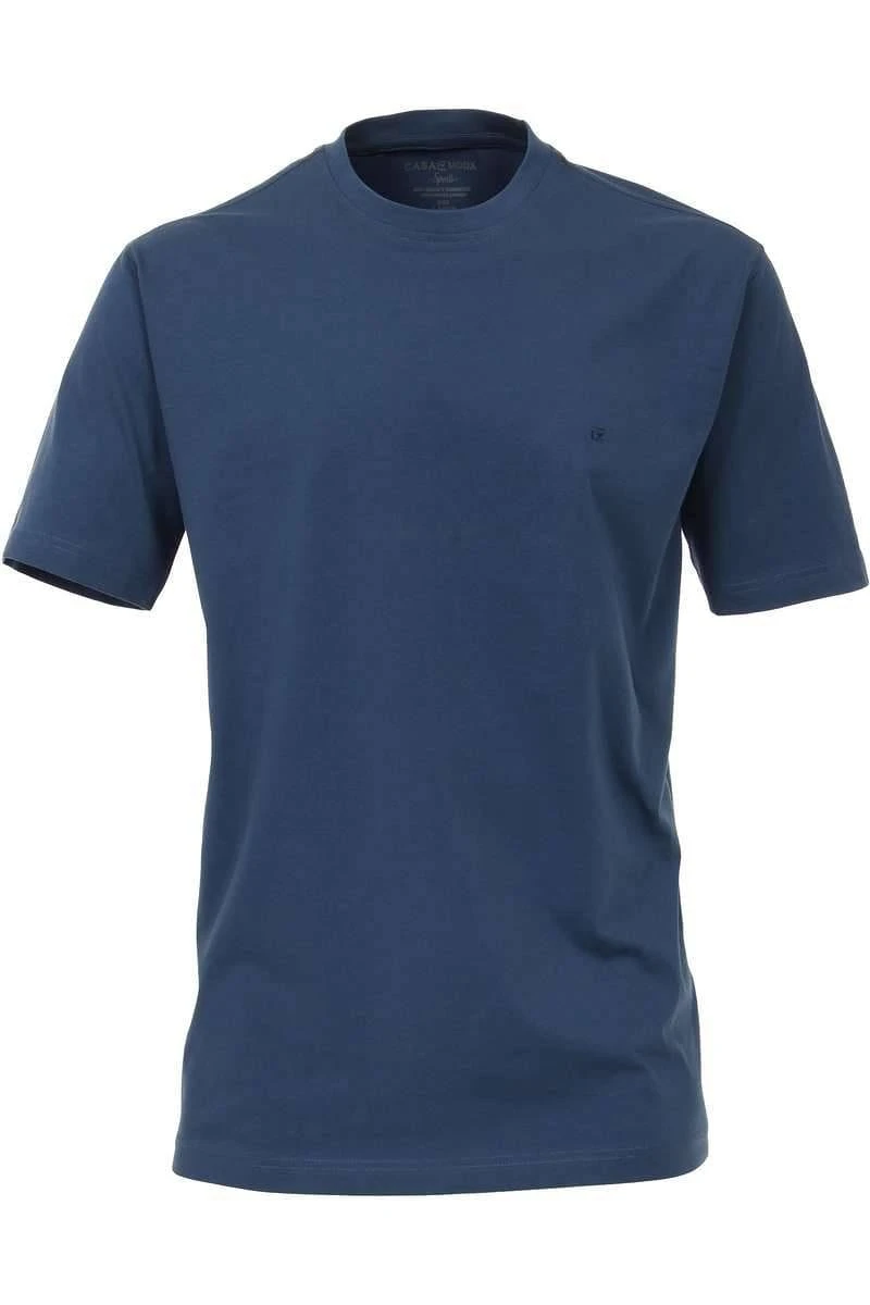 Casa Moda T-Shirt Dunkelblau,Einfarbig 3 Casa Moda T-Shirt Dunkelblau,Einfarbig