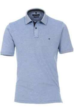 Casa Moda Casual Fit Poloshirt Blau/weiss, Einfarbig