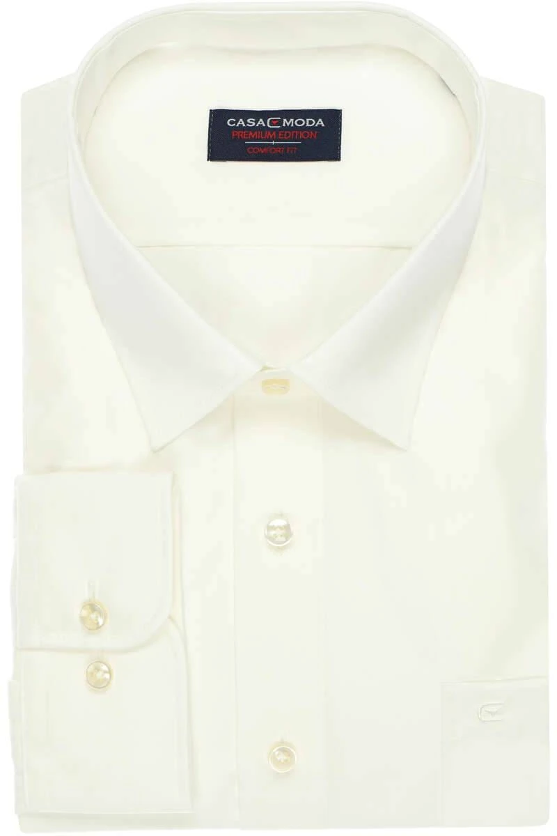 Casa Moda Comfort Fit Hemd Beige, Einfarbig 3 Casa Moda Comfort Fit Hemd Beige, Einfarbig