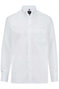 OLYMP Luxor Modern Fit Hemd Weiss, Einfarbig