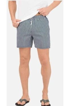 TRIGEMA Comfort Fit Kurze Hose Navy, Gestreift -Bekleidung Rabatt Serie 0339018 046 1 800 1200x1200