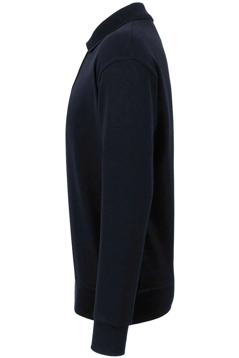 HAKRO 457 Comfort Fit Longsleeve Poloshirt Schwarz, Einfarbig 4 HAKRO 457 Comfort Fit Longsleeve Poloshirt Schwarz, Einfarbig – Bild 2