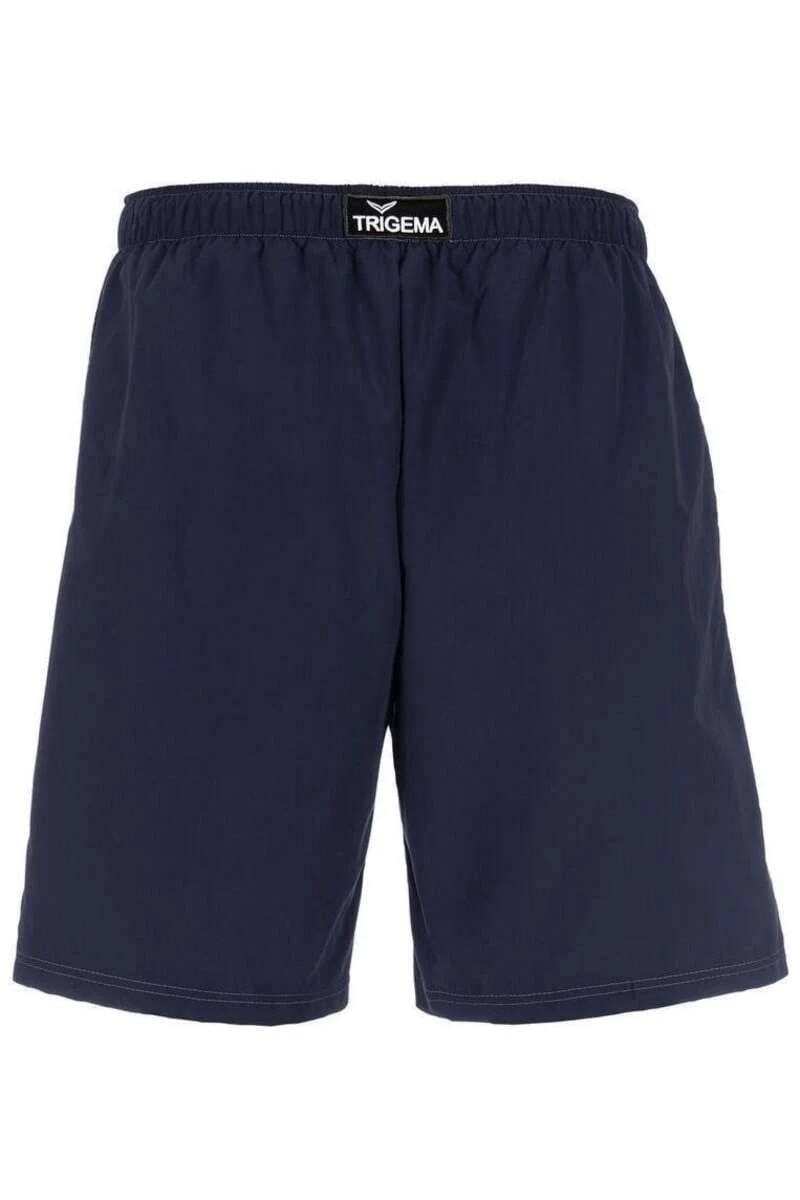 TRIGEMA Comfort Fit Kurze Hose Navy, Einfarbig 4 TRIGEMA Comfort Fit Kurze Hose Navy, Einfarbig – Bild 2