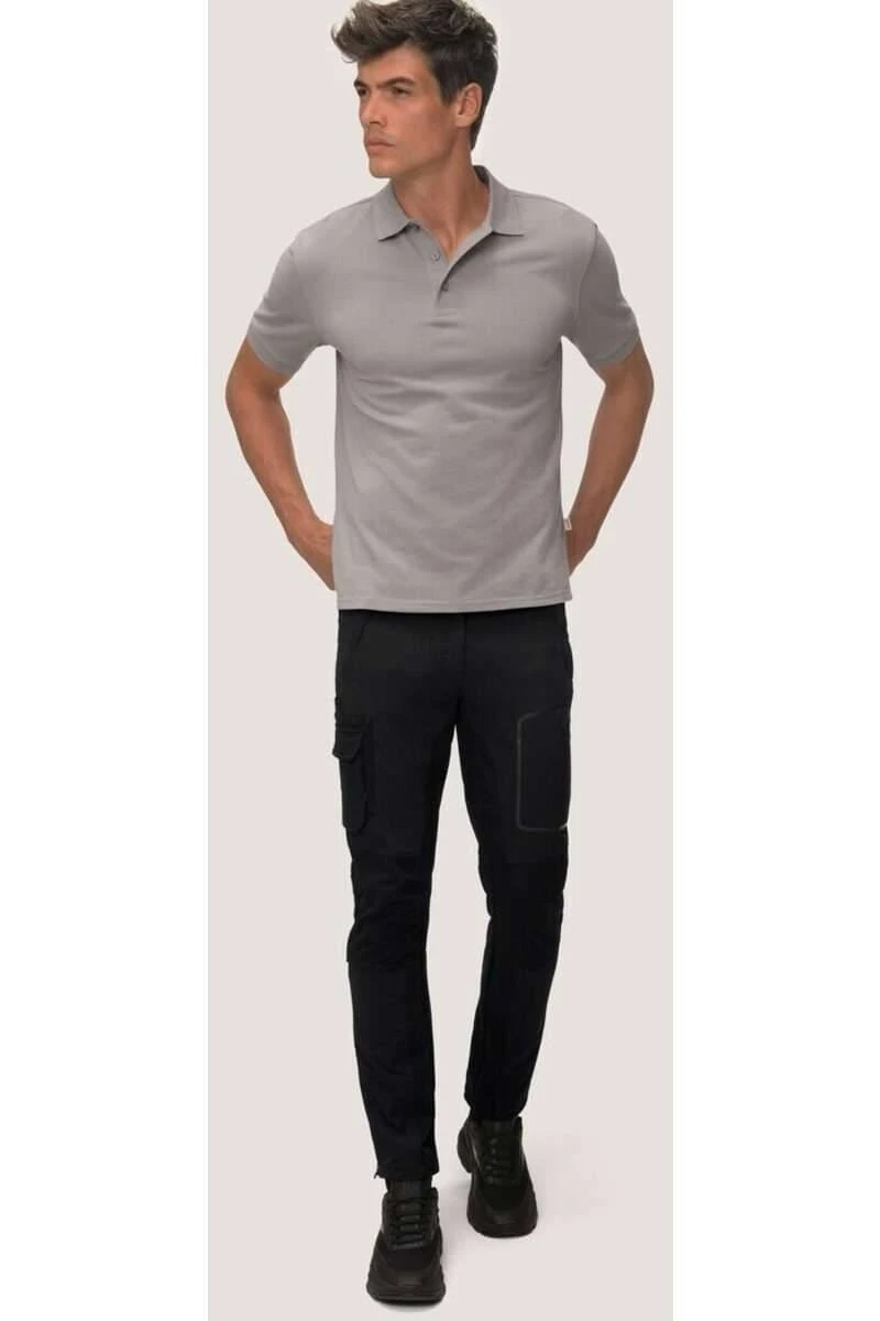 HAKRO Regular Fit Herren Freizeithose Schwarz 4 HAKRO Regular Fit Herren Freizeithose Schwarz – Bild 2