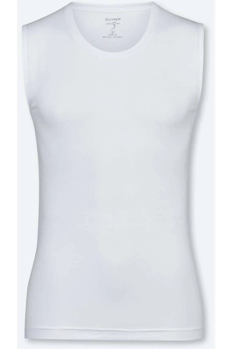 OLYMP Level FiveBody Fit T-Shirt Rundhals Weiss,Einfarbig 4 OLYMP Level FiveBody Fit T-Shirt Rundhals Weiss,Einfarbig – Bild 2