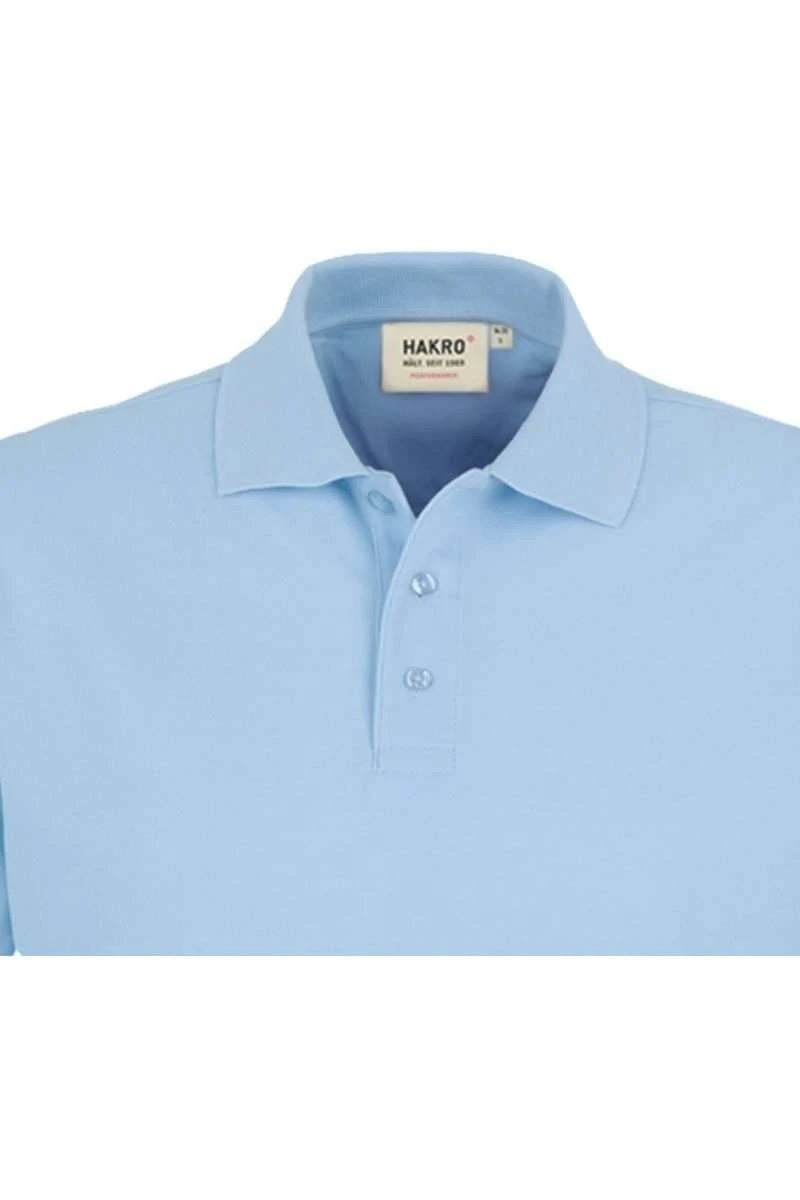HAKRO 816 Comfort Fit Poloshirt Eisblau, Einfarbig 4 HAKRO 816 Comfort Fit Poloshirt Eisblau, Einfarbig – Bild 2
