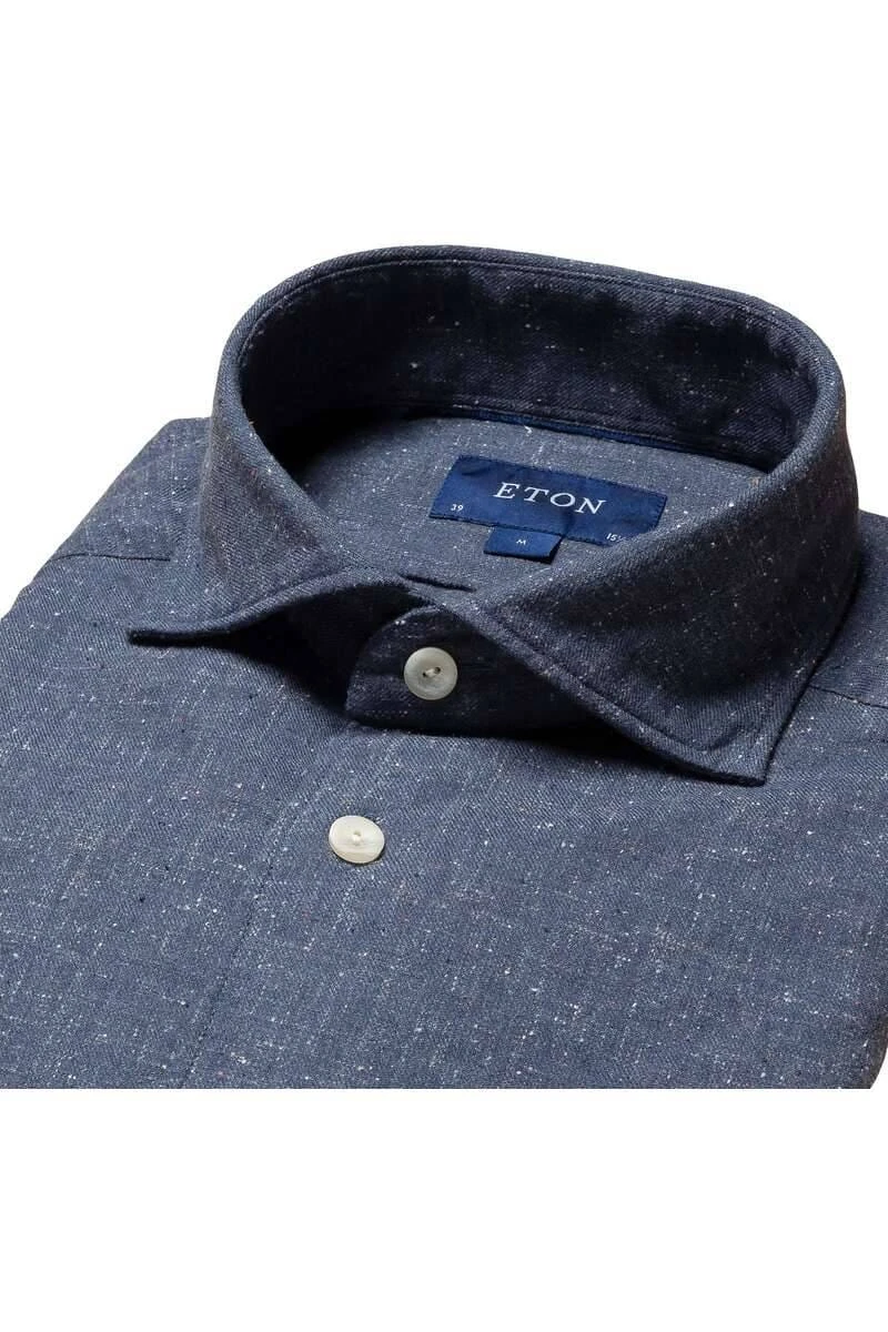 ETON Contemporary Fit Hemd Dunkelblau, Einfarbig 4 ETON Contemporary Fit Hemd Dunkelblau, Einfarbig – Bild 2