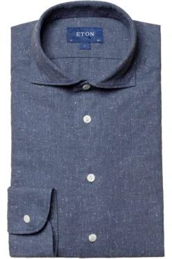ETON Contemporary Fit Hemd Dunkelblau, Einfarbig