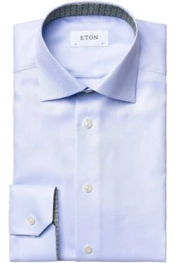 ETON Contemporary Fit Hemd Hellblau, Einfarbig