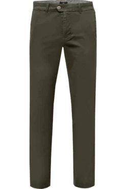 Fynch-Hatton Modern Fit Herren Chino Olive,Einfarbig