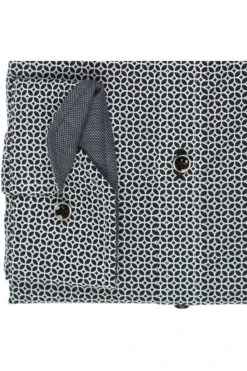 Venti Body Fit Hemd Schwarz, Gemustert -Bekleidung Rabatt Serie 103522500 800 2 800 1200x1200