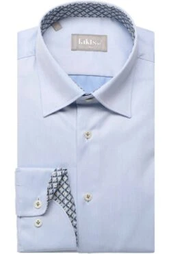 Fakts Slim Fit Hemd Blau, Einfarbig