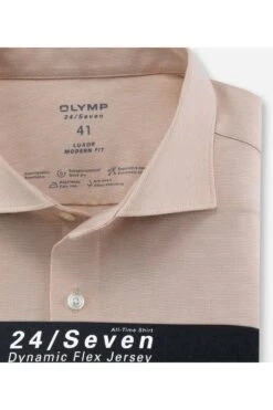 OLYMP Luxor 24/Seven Modern Fit Jerseyhemd Natur, Meliert -Bekleidung Rabatt Serie 1203 12 22 1 800 1200x1200