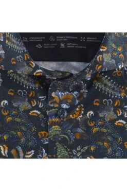 OLYMP Luxor 24/Seven Modern Fit Jerseyhemd Hellblau, Gemustert -Bekleidung Rabatt Serie 1205 24 18 3 800 1200x1200