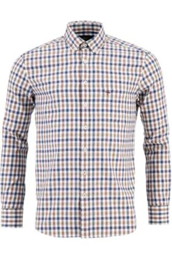 Fynch-Hatton Casual Fit Hemd Blau, Kariert