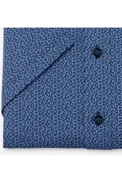 OLYMP Luxor 24/Seven Dynamic Flex Modern Fit Jerseyhemd Marine, Gemustert -Bekleidung Rabatt Serie 1223 32 18 2 800 1200x1200