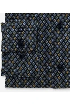OLYMP Luxor 24/Seven Modern Fit Jerseyhemd Oliv/blau, Gemustert -Bekleidung Rabatt Serie 1226 24 47 2 8006kKFvI6VhaQP2 1200x1200