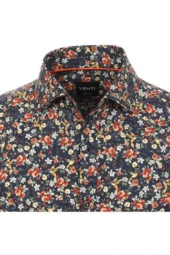 Venti Body Fit Hemd Navy/grün, Blumen 7 Venti Body Fit Hemd Navy/grün, Blumen -Bekleidung Rabatt Serie 123828000 100 1 800 1200x1200