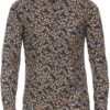 Venti Body Fit Hemd Navy/grün, Blumen -Bekleidung Rabatt Serie 123828000 100 800 1200x1200
