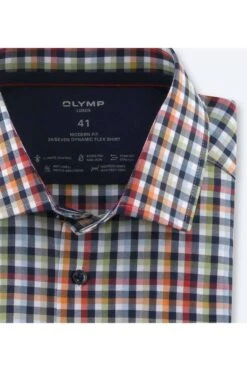 OLYMP Luxor 24/Seven Modern Fit Hemd Blau/rot/weiss, Kariert -Bekleidung Rabatt Serie 1239 24 35 3 8004l4WtfZ5afMbv 1200x1200