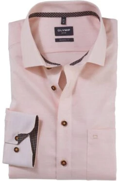 OLYMP Luxor Modern Fit Hemd Mandarin, Einfarbig