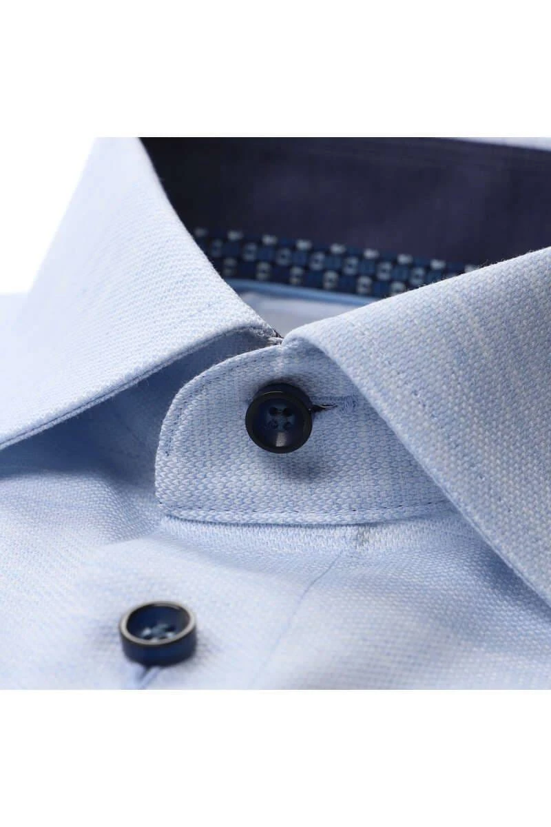 OLYMP Luxor Modern Fit Hemd Bleu, Einfarbig 4 OLYMP Luxor Modern Fit Hemd Bleu, Einfarbig – Bild 2