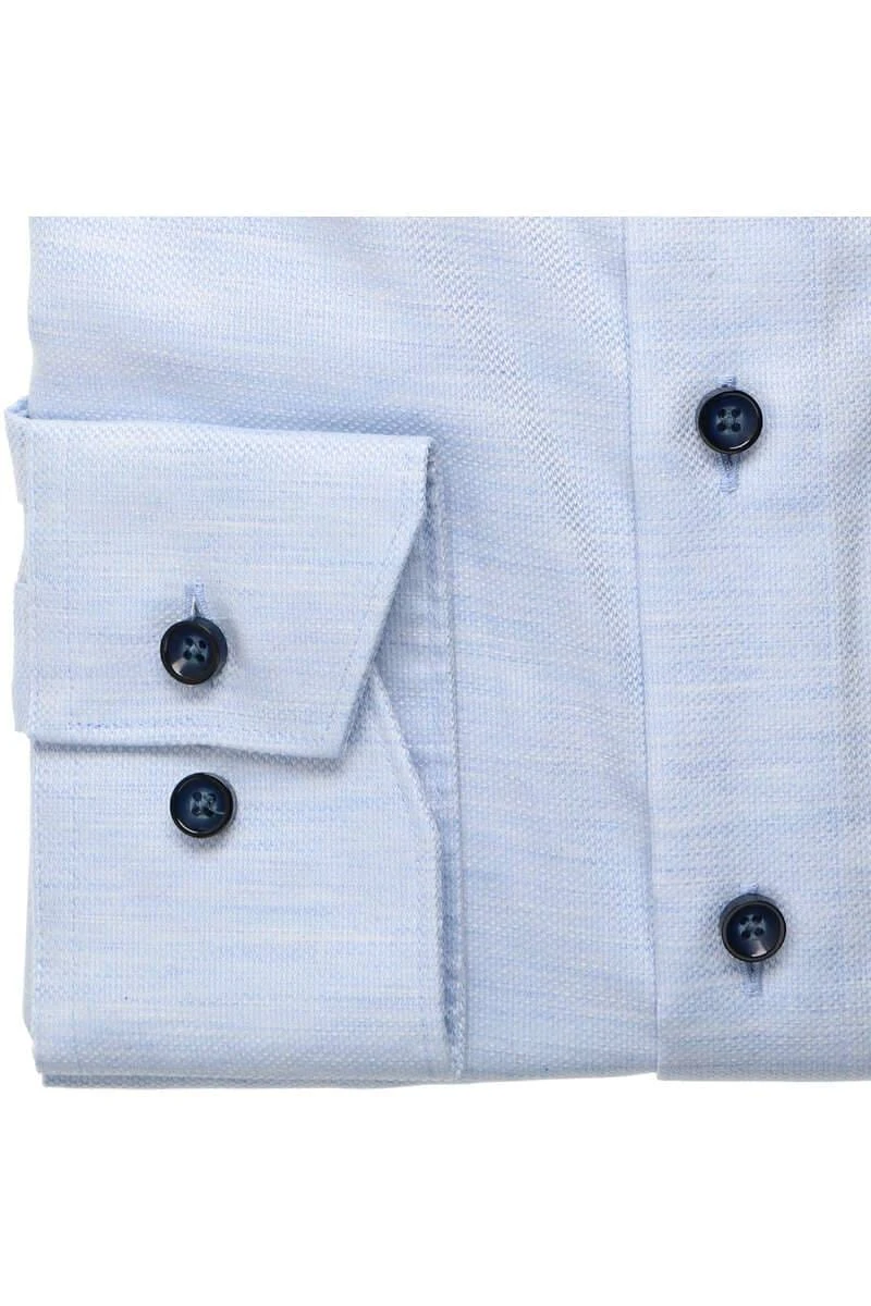 OLYMP Luxor Modern Fit Hemd Bleu, Einfarbig 5 OLYMP Luxor Modern Fit Hemd Bleu, Einfarbig – Bild 3