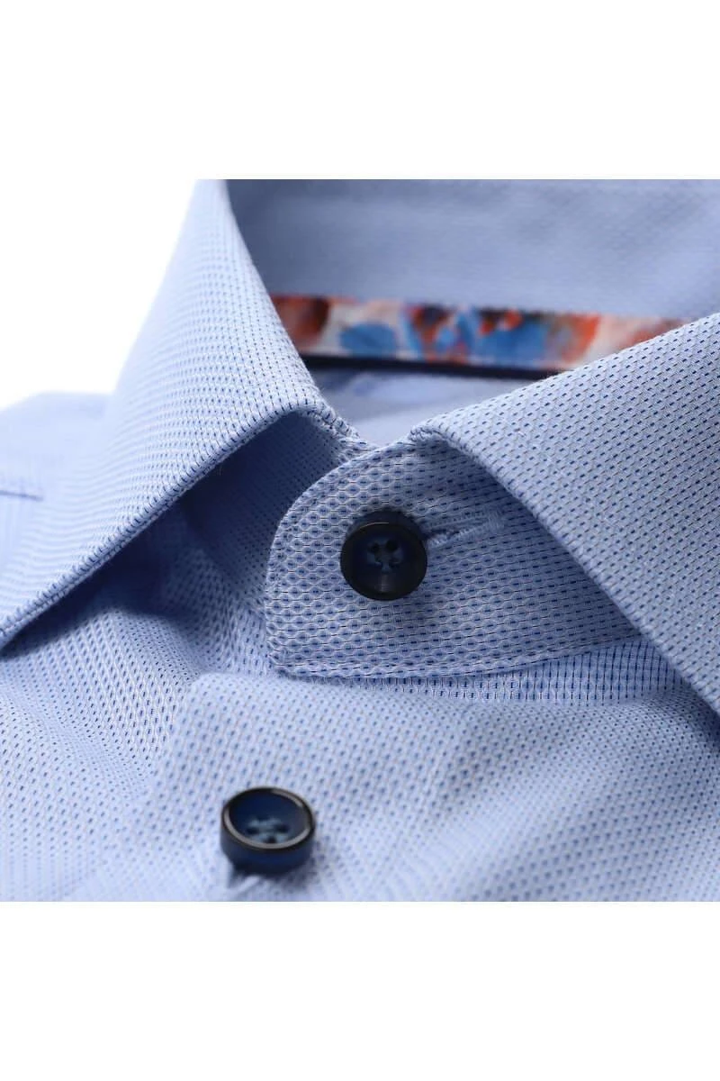 OLYMP Luxor Modern Fit Hemd Bleu/weiss, Faux-uni 4 OLYMP Luxor Modern Fit Hemd Bleu/weiss, Faux-uni – Bild 2