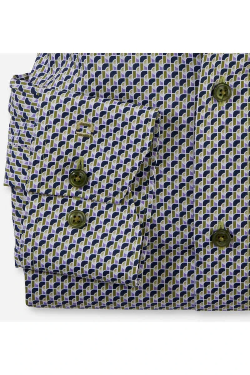 OLYMP Luxor Modern Fit Hemd Blau/grün, Gemustert 5 OLYMP Luxor Modern Fit Hemd Blau/grün, Gemustert – Bild 3