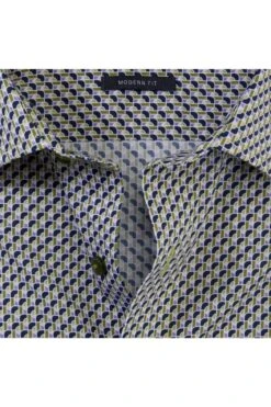 OLYMP Luxor Modern Fit Hemd Blau/grün, Gemustert 9 OLYMP Luxor Modern Fit Hemd Blau/grün, Gemustert -Bekleidung Rabatt Serie 1300 34 44 3 800 1200x1200