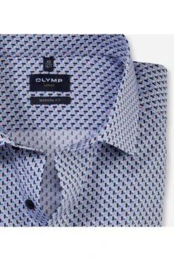 OLYMP Luxor Modern Fit Hemd Blau/orange, Gemustert -Bekleidung Rabatt Serie 1300 34 91 1 800Dj3O0YeiKggyg 1200x1200