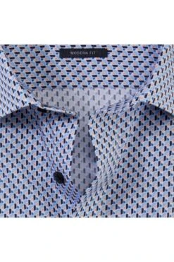 OLYMP Luxor Modern Fit Hemd Blau/orange, Gemustert -Bekleidung Rabatt Serie 1300 34 91 3 8001ZvaG1RGMlBe1 1200x1200