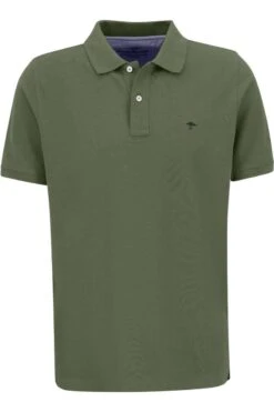 Fynch-Hatton Casual Fit Poloshirt Grün, Einfarbig