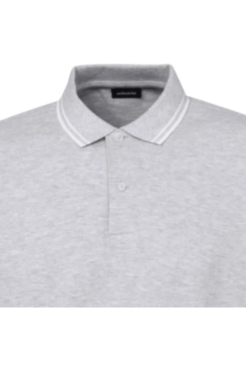 Seidensticker Regular Fit Poloshirt Hellgrau, Einfarbig 4 Seidensticker Regular Fit Poloshirt Hellgrau, Einfarbig – Bild 2