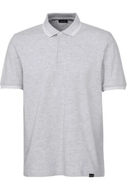 Seidensticker Regular Fit Poloshirt Hellgrau, Einfarbig