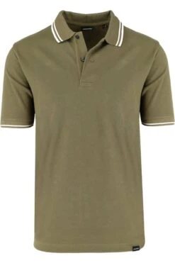 Seidensticker Regular Fit Poloshirt Oliv, Einfarbig