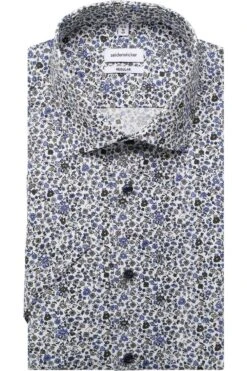 Seidensticker Regular Fit Hemd Dunkelgrün, Gemustert