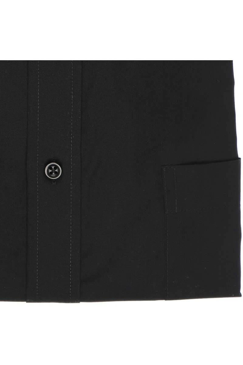 Redmond Regular Fit Hemd Schwarz, Einfarbig 10 Redmond Regular Fit Hemd Schwarz, Einfarbig – Bild 8