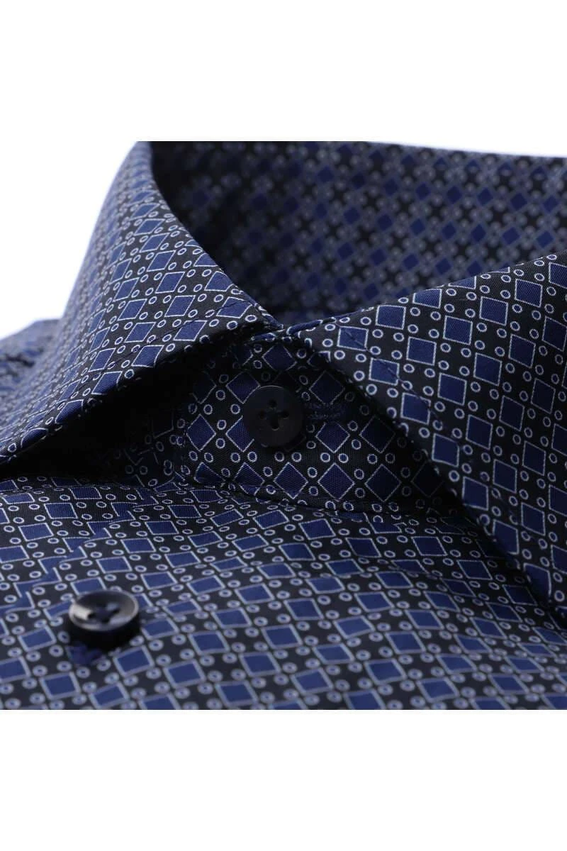 Seidensticker Regular Fit Hemd Dunkelblau, Gemustert 4 Seidensticker Regular Fit Hemd Dunkelblau, Gemustert – Bild 2