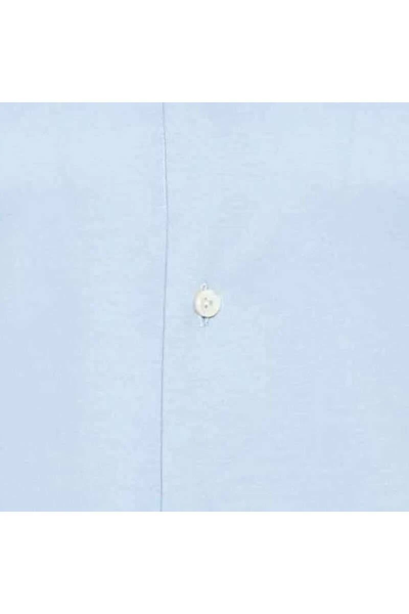 Van Laack Meisterwerk Tailor Fit Jerseyhemd Hellblau, Einfarbig 5 Van Laack Meisterwerk Tailor Fit Jerseyhemd Hellblau, Einfarbig – Bild 3