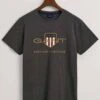 GANT Regular Fit T-Shirt Rundhals Dunkelgrau,Einfarbig -Bekleidung Rabatt Serie 2003099 95 800 1200x1200