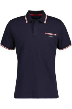 GANT Regular Fit Poloshirt Navy, Einfarbig
