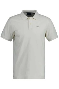 GANT Regular Fit Poloshirt Ecru, Einfarbig