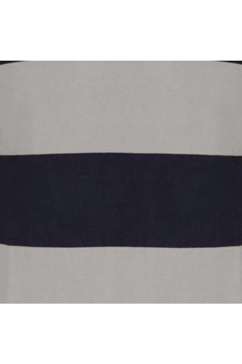 GANT Regular Fit Longsleeve Poloshirt Grau/blau, Querstreifen 5 GANT Regular Fit Longsleeve Poloshirt Grau/blau, Querstreifen – Bild 3