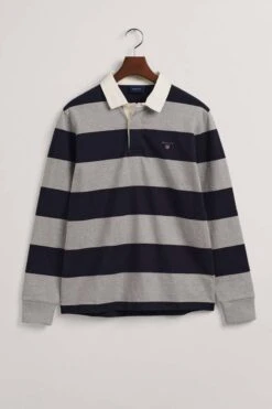 GANT Regular Fit Longsleeve Poloshirt Grau/blau, Querstreifen 9 GANT Regular Fit Longsleeve Poloshirt Grau/blau, Querstreifen -Bekleidung Rabatt Serie 2005092 93 8 800 1200x1200