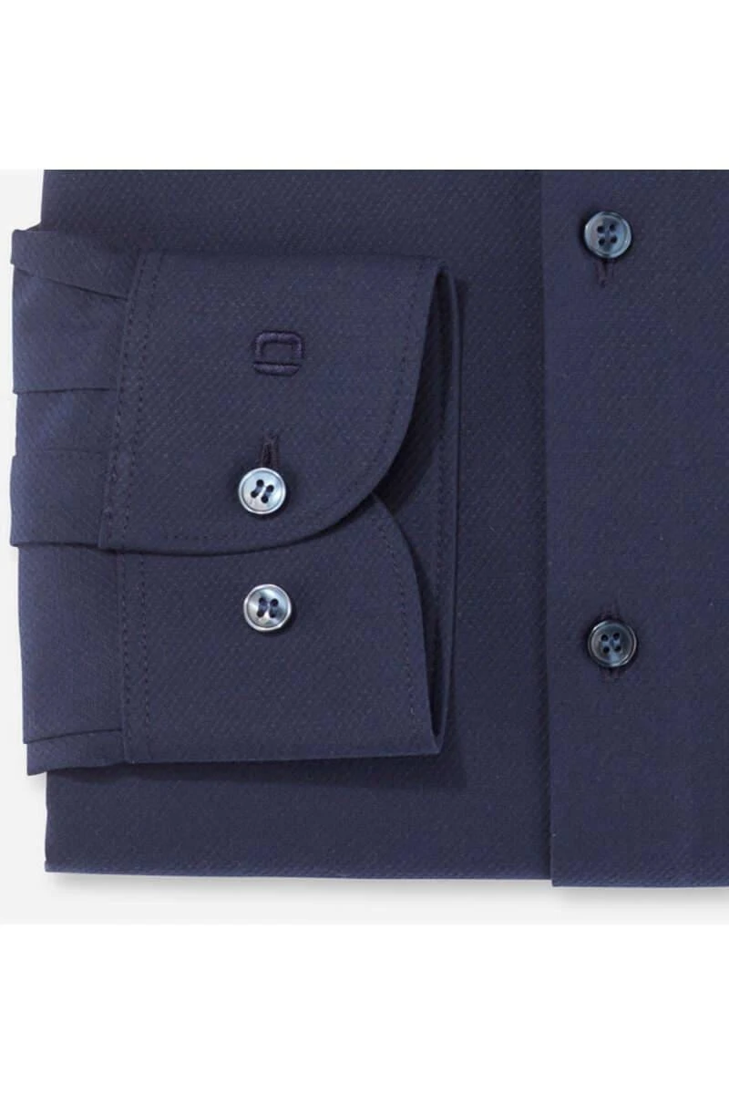 OLYMP Level Five 24/Seven Dynamic Flex Body Fit Hemd Marine, Einfarbig 5 OLYMP Level Five 24/Seven Dynamic Flex Body Fit Hemd Marine, Einfarbig – Bild 3