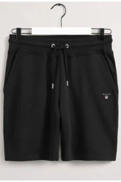 GANT Regular Fit Kurze Jogginghose Schwarz