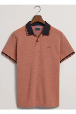 GANT Regular Fit Poloshirt Orange, Einfarbig