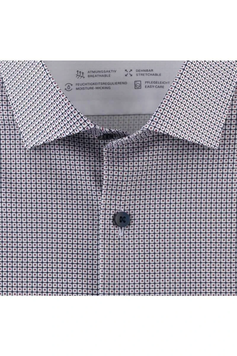 OLYMP Level Five 24/Seven Dynamic Flex Body Fit Jerseyhemd Blau/rot, Gemustert 6 OLYMP Level Five 24/Seven Dynamic Flex Body Fit Jerseyhemd Blau/rot, Gemustert – Bild 4